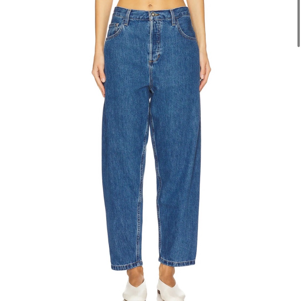 Favorite Daughter The Nikki Mid Rise Barrel Jeans SZ 33